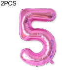 2 palloncini con numeri in foglio di alluminio da 40 pollici, compleanno, matrimonio, festa di fidanzamento, decorazioni per bambini