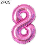 2 palloncini con numeri in foglio di alluminio da 40 pollici, compleanno, matrimonio, festa di fidanzamento, decorazioni per bambini