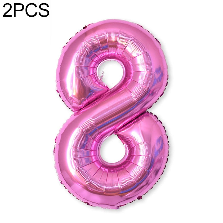 2 palloncini con numeri in foglio di alluminio da 40 pollici, compleanno, matrimonio, festa di fidanzamento, decorazioni per bambini