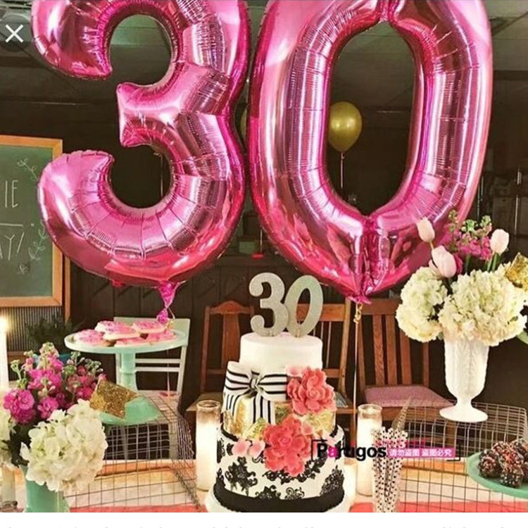 2 palloncini con numeri in foglio di alluminio da 40 pollici, compleanno, matrimonio, festa di fidanzamento, decorazioni per bambini
