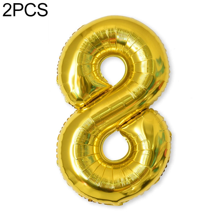 2 palloncini con numeri in foglio di alluminio da 40 pollici, compleanno, matrimonio, festa di fidanzamento, decorazioni per bambini