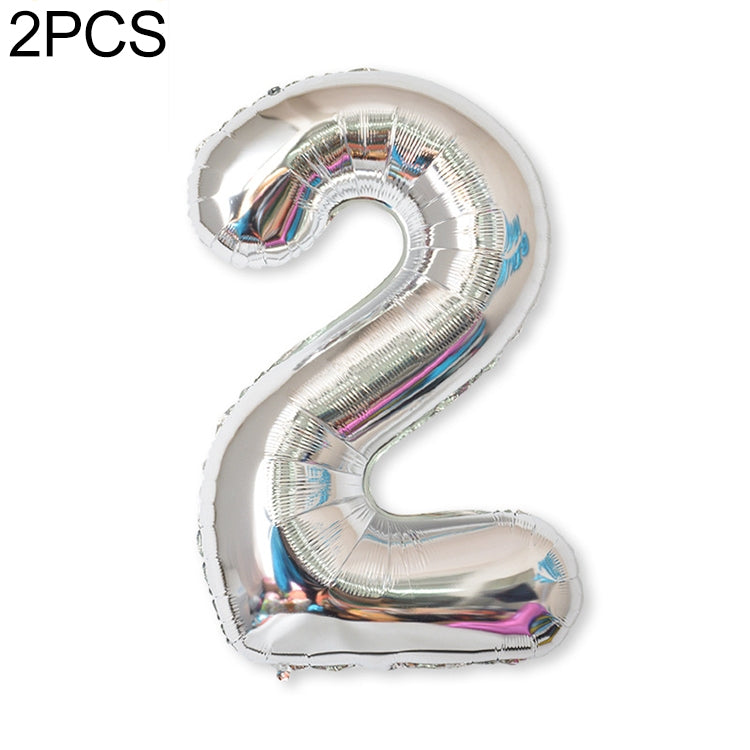 2 palloncini con numeri in foglio di alluminio da 40 pollici, compleanno, matrimonio, festa di fidanzamento, decorazioni per bambini