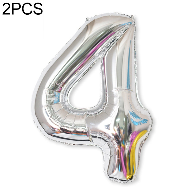 2 palloncini con numeri in foglio di alluminio da 40 pollici, compleanno, matrimonio, festa di fidanzamento, decorazioni per bambini
