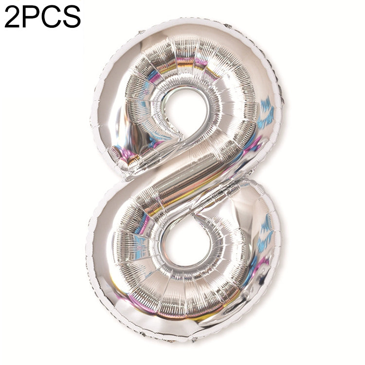 2 palloncini con numeri in foglio di alluminio da 40 pollici, compleanno, matrimonio, festa di fidanzamento, decorazioni per bambini