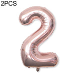 2 palloncini con numeri in foglio di alluminio da 40 pollici, compleanno, matrimonio, festa di fidanzamento, decorazioni per bambini