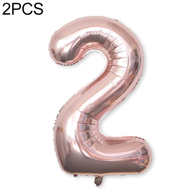 2 palloncini con numeri in foglio di alluminio da 40 pollici, compleanno, matrimonio, festa di fidanzamento, decorazioni per bambini