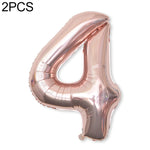 2 palloncini con numeri in foglio di alluminio da 40 pollici, compleanno, matrimonio, festa di fidanzamento, decorazioni per bambini