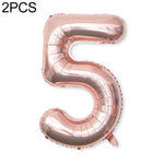 2 palloncini con numeri in foglio di alluminio da 40 pollici, compleanno, matrimonio, festa di fidanzamento, decorazioni per bambini