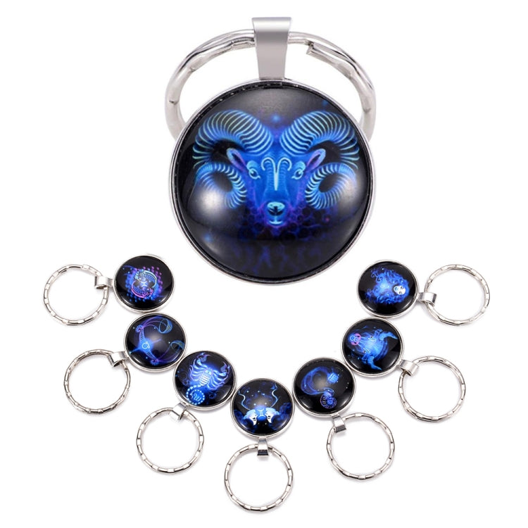 Portachiavi con segno zodiacale Portachiavi con 12 costellazioni e ciondolo a faccia singola