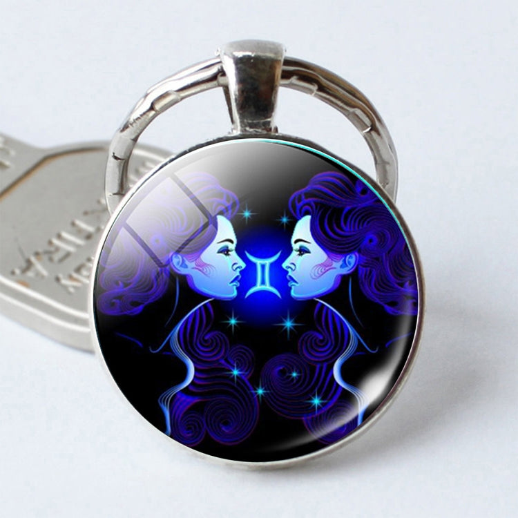 Portachiavi con segno zodiacale Portachiavi con 12 costellazioni e ciondolo a faccia singola