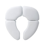 5 pezzi, morbido per la pelle, coprisedile pieghevole per vasino, sedile per WC imbottito pieghevole da viaggio per bambini, Toilet Seat