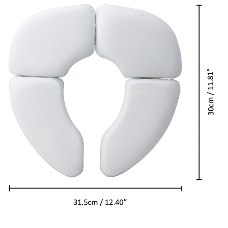 5 pezzi, morbido per la pelle, coprisedile pieghevole per vasino, sedile per WC imbottito pieghevole da viaggio per bambini, Toilet Seat