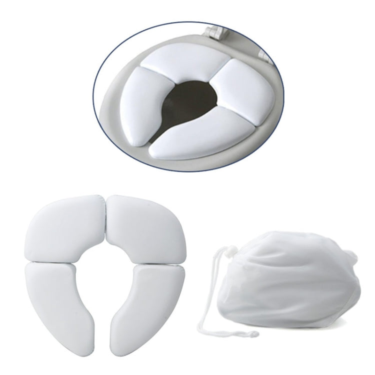 5 pezzi, morbido per la pelle, coprisedile pieghevole per vasino, sedile per WC imbottito pieghevole da viaggio per bambini, Toilet Seat