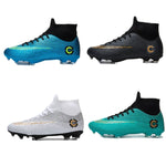 Scarpe da ginnastica da allenamento per uomo con tacchetti da calcio antiscivolo alte da esterno, 39, 40, 41