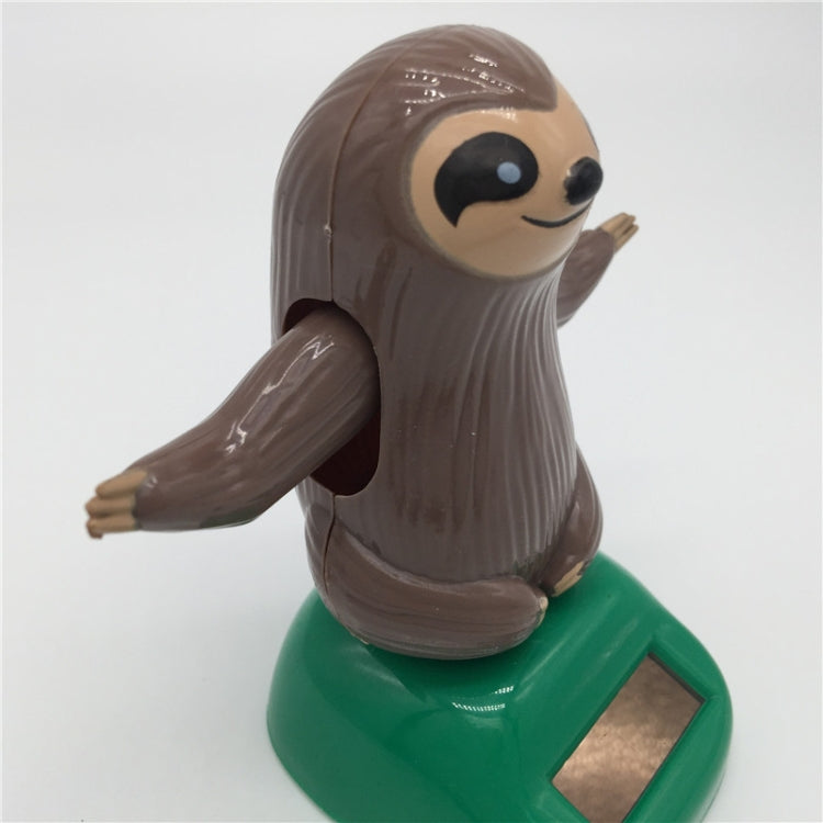 Novità giocattoli solari bradipo in plastica ABS ad energia solare per la decorazione dell'auto, Sloth
