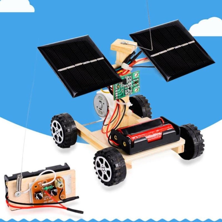 Mini auto in legno fai da te con telecomando senza fili, modello di veicolo, giocattoli per bambini, DIY Mini Wooden Car