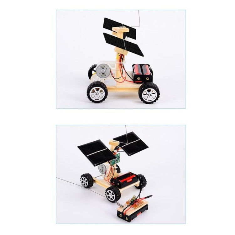 Mini auto in legno fai da te con telecomando senza fili, modello di veicolo, giocattoli per bambini, DIY Mini Wooden Car