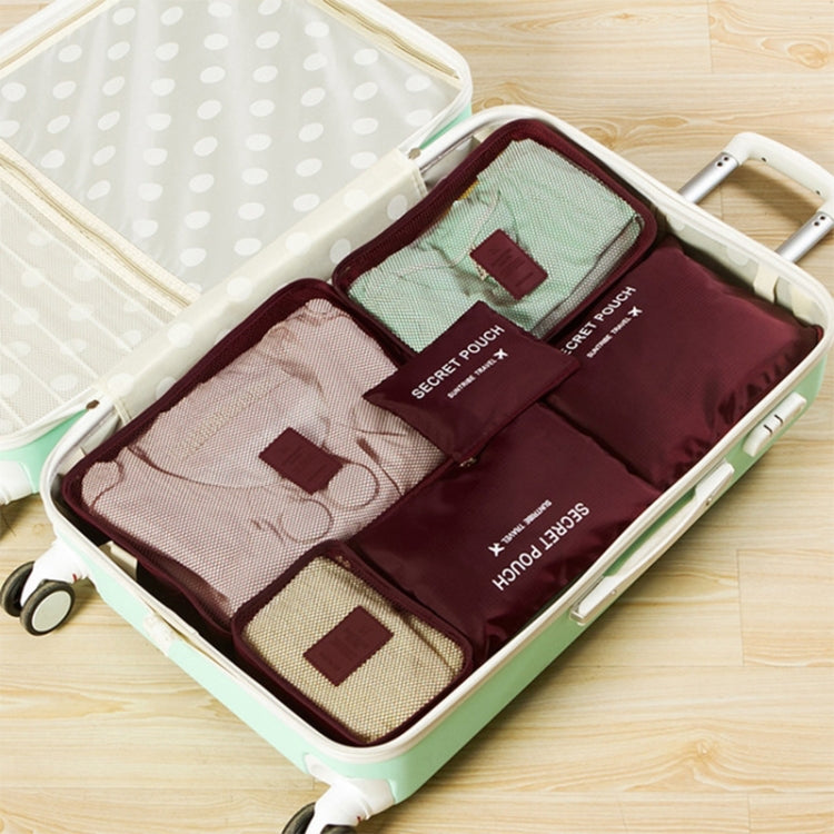 6 pezzi/set borsa da viaggio vestiti organizer per bagagli cubi da imballaggio in rete ad alta capacità