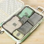 6 pezzi/set borsa da viaggio vestiti organizer per bagagli cubi da imballaggio in rete ad alta capacità