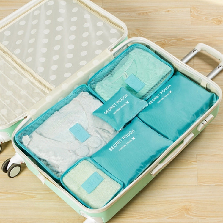 6 pezzi/set borsa da viaggio vestiti organizer per bagagli cubi da imballaggio in rete ad alta capacità