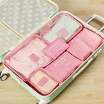 6 pezzi/set borsa da viaggio vestiti organizer per bagagli cubi da imballaggio in rete ad alta capacità