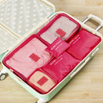 6 pezzi/set borsa da viaggio vestiti organizer per bagagli cubi da imballaggio in rete ad alta capacità