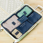 6 pezzi/set borsa da viaggio vestiti organizer per bagagli cubi da imballaggio in rete ad alta capacità