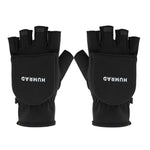 Guanti caldi invernali HUMRAO con copertura a mezze dita per sport all'aria aperta, sci e ciclismo, L, XL