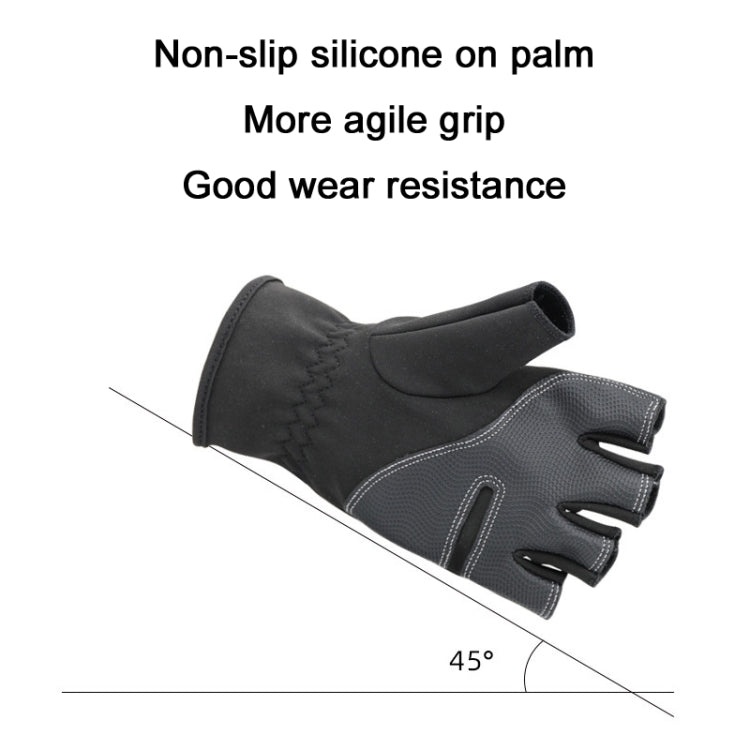 Guanti caldi invernali HUMRAO con copertura a mezze dita per sport all'aria aperta, sci e ciclismo, L, XL