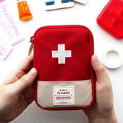 Kit di pronto soccorso portatile con funzione da 5 pezzi. Borsa per medicinali in tessuto di cotone per farmaci di emergenza da viaggio