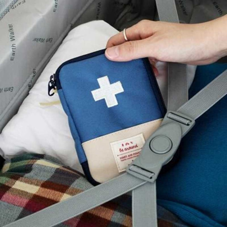 Kit di pronto soccorso portatile con funzione da 5 pezzi. Borsa per medicinali in tessuto di cotone per farmaci di emergenza da viaggio