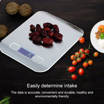BOH-2012 Bilancia da cucina digitale multifunzione per alimenti in acciaio inossidabile con display LCD, specifica: 10 kg / 1 g, 10kg/1g, Silver, 10kg/1g, Rose Gold