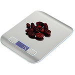 Bilancia da cucina digitale multifunzione per alimenti in acciaio inossidabile con display LCD, 5kg/1g, Rose Gold, 5kg/1g, Silver