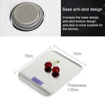 Bilancia da cucina digitale multifunzione per alimenti in acciaio inossidabile con display LCD, 5kg/1g, Rose Gold, 5kg/1g, Silver