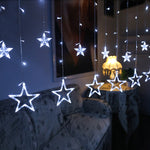 Lampada per tende decorative per interni ed esterni con luce stellare a LED da 220 V e luci natalizie per l'illuminazione della festa nuziale