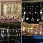 Lampada per tende decorative per interni ed esterni con luce stellare a LED da 220 V e luci natalizie per l'illuminazione della festa nuziale