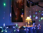 Lampada per tende decorative per interni ed esterni con luce stellare a LED da 220 V e luci natalizie per l'illuminazione della festa nuziale