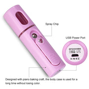Vaporizzatore per il viso Nano Steamer Pratico spruzzatore di umidità per il viso Ricaricabile tramite mini USB