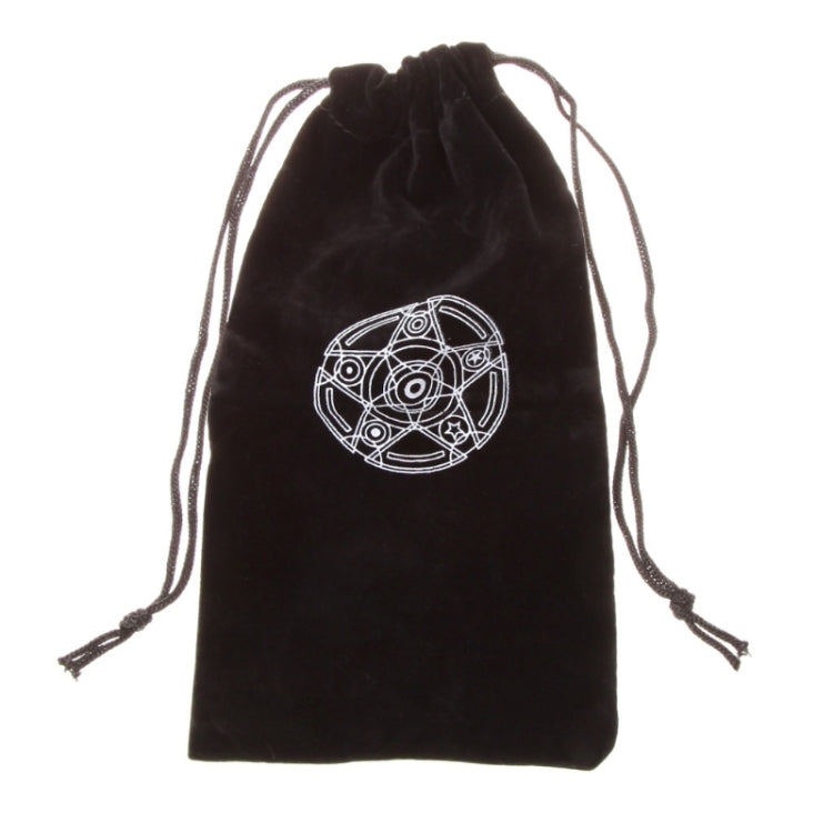 Borsa per carte dei tarocchi con pentagramma in velluto, mini pacchetto con coulisse, Drawstring Package