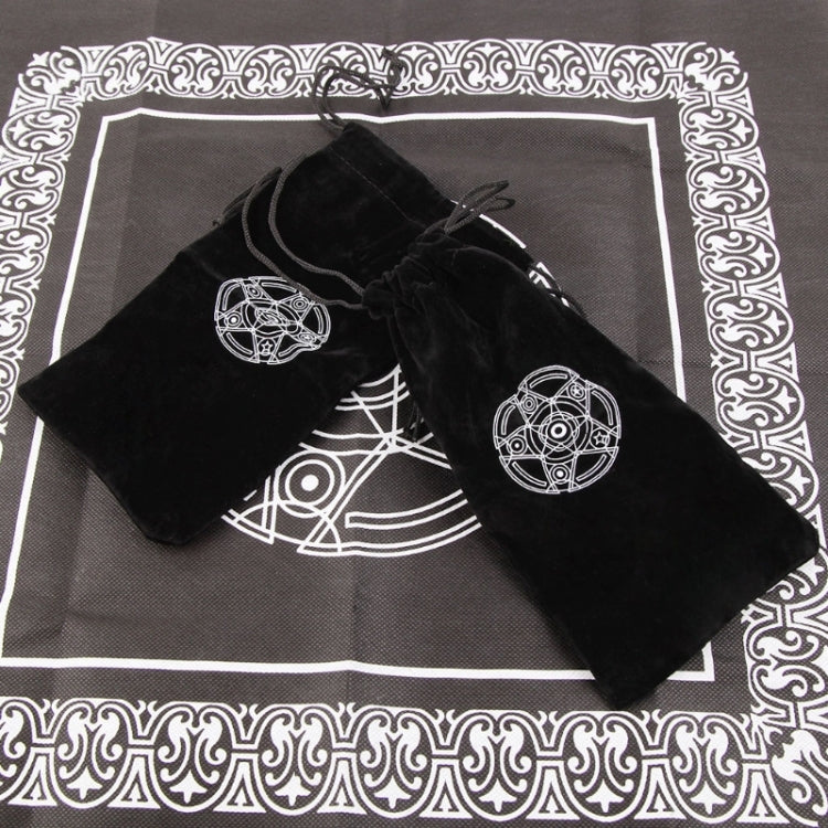 Borsa per carte dei tarocchi con pentagramma in velluto, mini pacchetto con coulisse, Drawstring Package