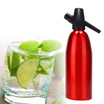 Sifone manuale per soda Dispenser di CO2 Generatore di bolle d'acqua Bevanda fresca Cocktail Soda Machine Barra di alluminio Soda Maker fai da te, Capacità: 1L