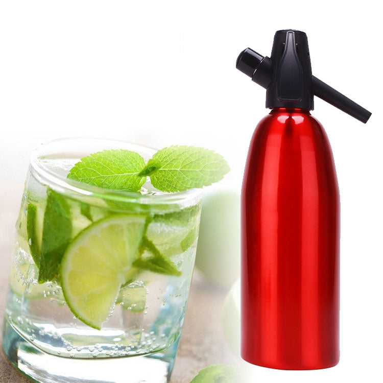Sifone manuale per soda Dispenser di CO2 Generatore di bolle d'acqua Bevanda fresca Cocktail Soda Machine Barra di alluminio Soda Maker fai da te, Capacità: 1L
