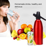Sifone manuale per soda Dispenser di CO2 Generatore di bolle d'acqua Bevanda fresca Cocktail Soda Machine Barra di alluminio Soda Maker fai da te, Capacità: 1L