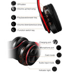 Cuffie Bluetooth Wireless Pieghevoli con Microfono