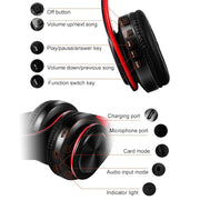 Cuffie Bluetooth Wireless Pieghevoli con Microfono