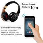 Cuffie Bluetooth Wireless Pieghevoli con Microfono