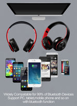 Cuffie Bluetooth wireless con microfono e radio FM