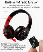 Cuffie Bluetooth wireless con microfono e radio FM