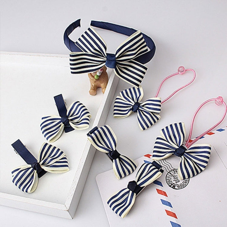 Set 7 pezzi accessori capelli neonata con fiocco