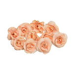 10 set di fiori artificiali di seta rosa da 4 cm per la decorazione domestica della festa nuziale